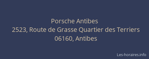 Porsche Antibes