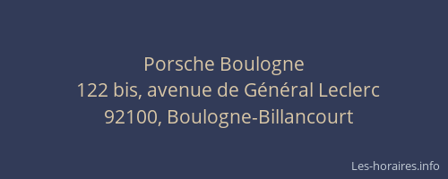 Porsche Boulogne