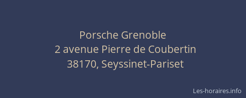 Porsche Grenoble