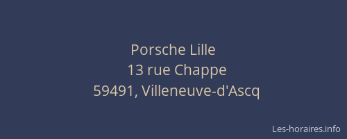 Porsche Lille