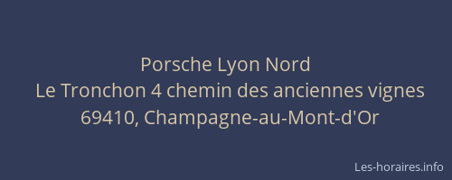 Porsche Lyon Nord