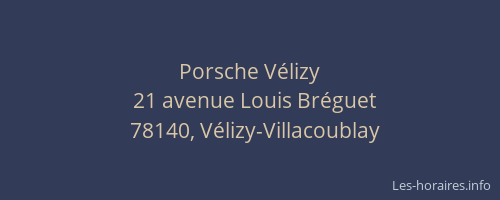 Porsche Vélizy