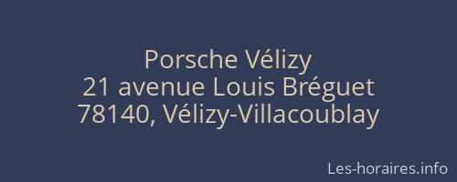 Porsche Vélizy