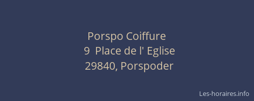 Porspo Coiffure