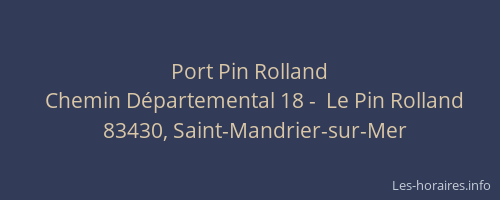 Port Pin Rolland