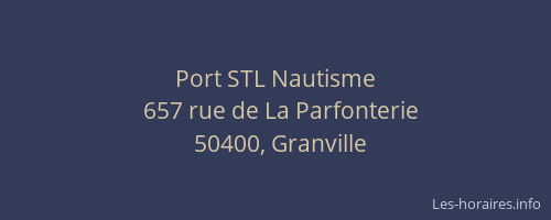 Port STL Nautisme