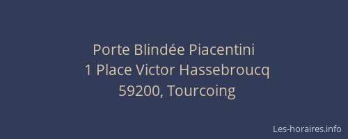 Porte Blindée Piacentini