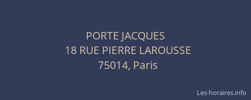PORTE JACQUES
