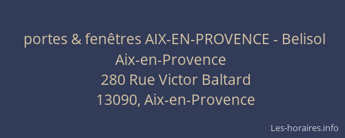 portes & fenêtres AIX-EN-PROVENCE - Belisol Aix-en-Provence