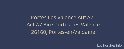 Portes Les Valence Aut A7