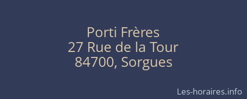 Porti Frères