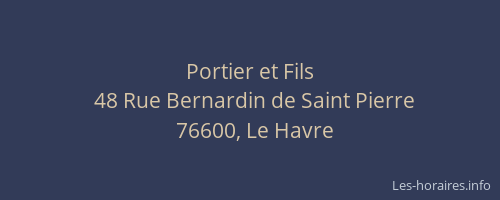Portier et Fils