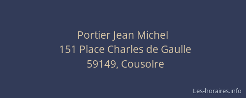 Portier Jean Michel