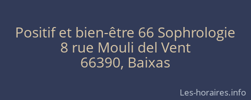 Positif et bien-être 66 Sophrologie