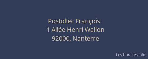 Postollec François