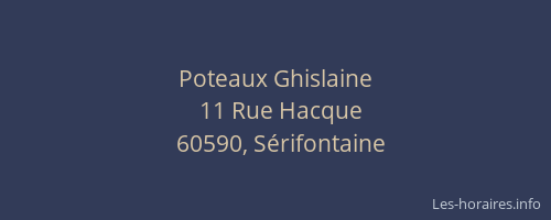 Poteaux Ghislaine
