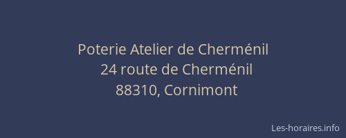 Poterie Atelier de Cherm&eacute;nil