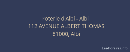 Poterie d'Albi - Albi
