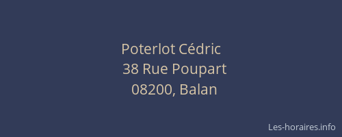 Poterlot Cédric