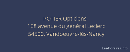 POTIER Opticiens