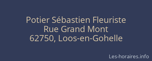 Potier Sébastien Fleuriste
