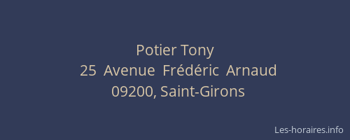 Potier Tony