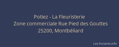 Potiez - La Fleuristerie