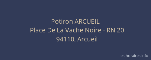 Potiron ARCUEIL