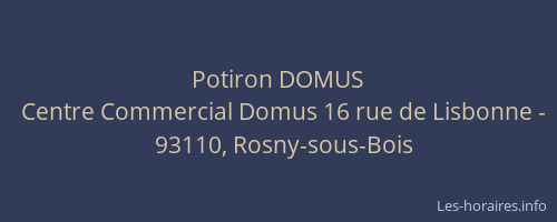 Potiron DOMUS