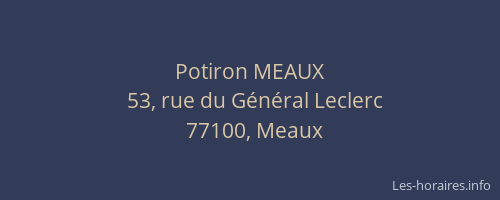 Potiron MEAUX