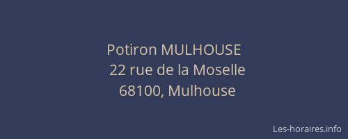 Potiron MULHOUSE