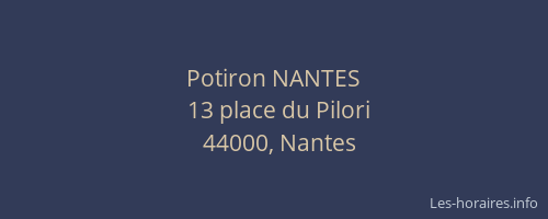 Potiron NANTES