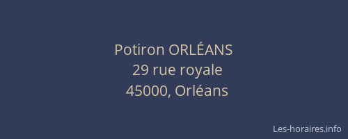 Potiron ORLÉANS