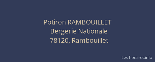 Potiron RAMBOUILLET