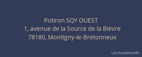 Potiron SQY OUEST