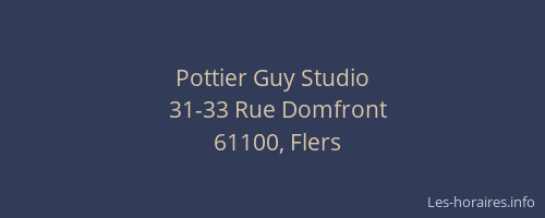 Pottier Guy Studio