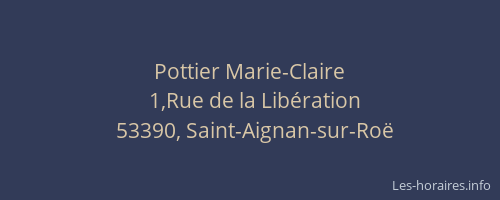 Pottier Marie-Claire