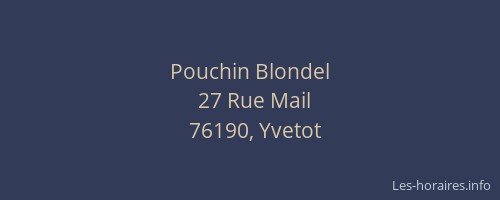 Pouchin Blondel
