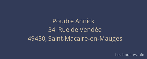 Poudre Annick