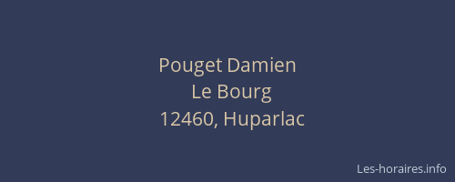 Pouget Damien