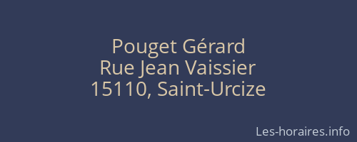 Pouget Gérard