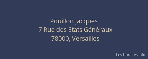 Pouillon Jacques