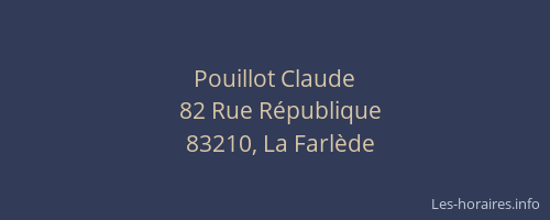 Pouillot Claude