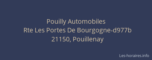 Pouilly Automobiles