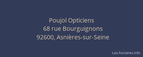 Poujol Opticiens
