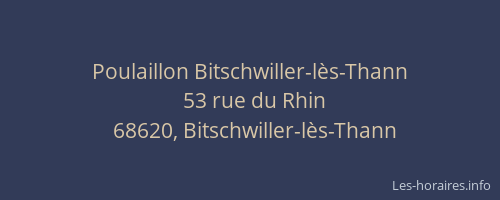 Poulaillon Bitschwiller-lès-Thann