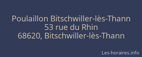 Poulaillon Bitschwiller-lès-Thann