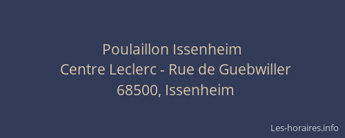 Poulaillon Issenheim