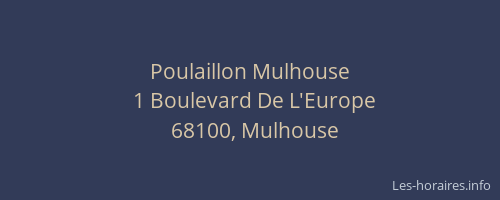 Poulaillon Mulhouse