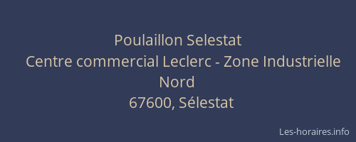 Poulaillon Selestat